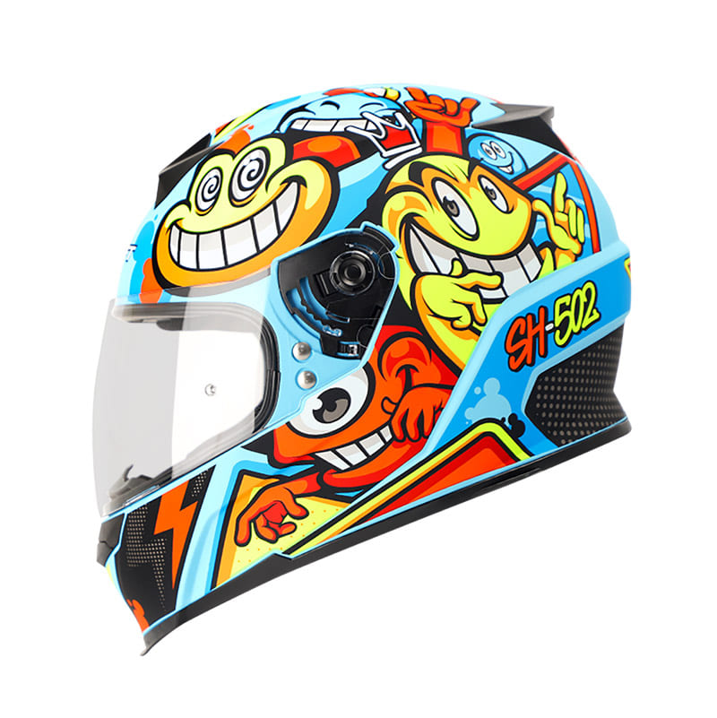 CASCO SHAFT SH-502 GANG MATE AZUL AMARILLO NEON
