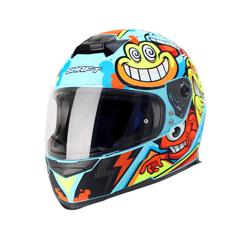 CASCO SHAFT SH-502 GANG MATE AZUL AMARILLO NEON