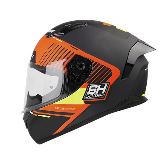 CASCO SHAFT SH-582SP OFTURE MATE NEGRO NARANJA NEON