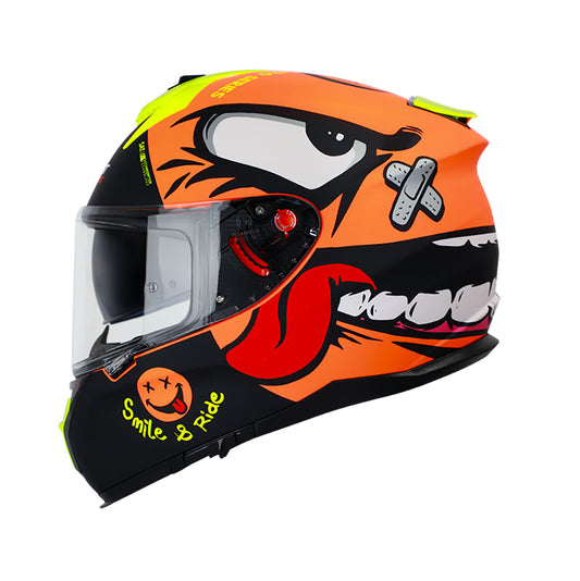 CASCO SHAFT SH-610DV PRO SMILEX MATE NARANJA NEON AMARILLO