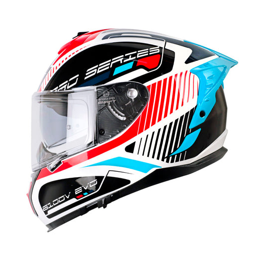 CASCO SHAFT SH-610EVO PROGREX BLANCO ROJO