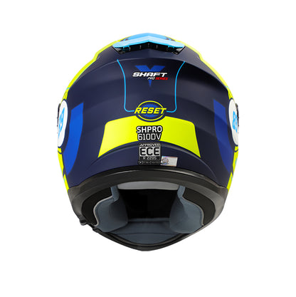 CASCO SHAFT SH-610DV PRO RESET AZUL NAVY AMARILLO NEON