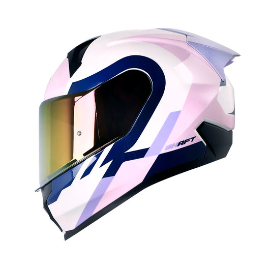 CASCO SHAFT SH-560 WUOKI BLANCO PERLA MORADO CLARO IRIDIUM