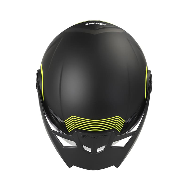Casco Moto Niño CASCO SHAFT SH-611RS PRO XOLID MATE NEGRO AMARILLO