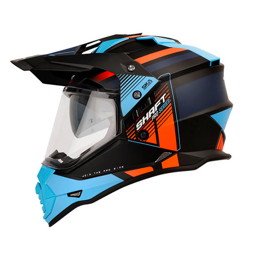 CASCO SHAFT MX370 DV PRO REPSO MATE NEGRO AZUL