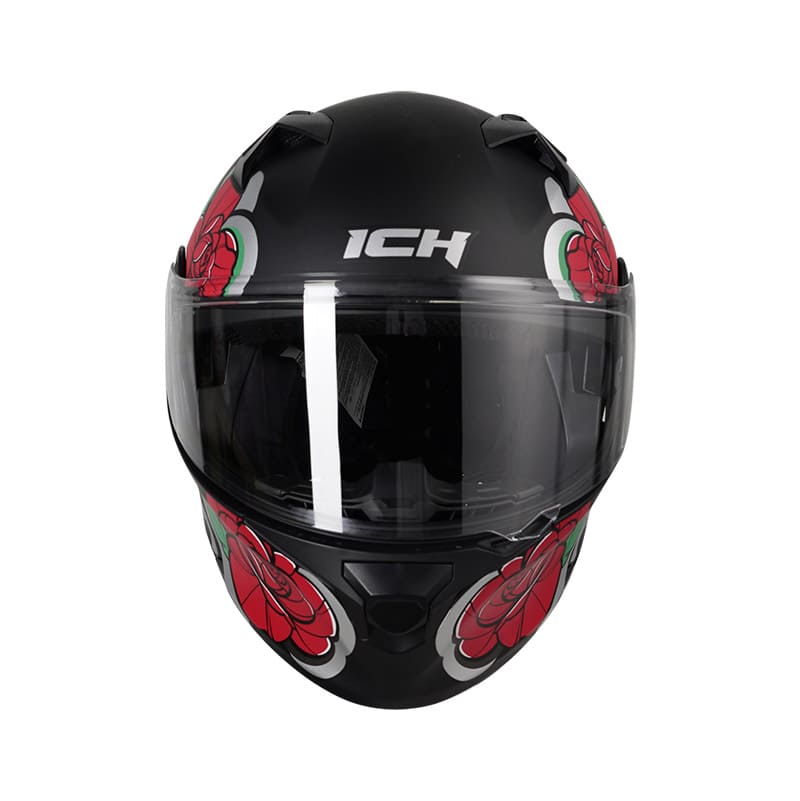 CASCO ICH ICH-3120DV FLOWRISH MATE NEGRO ROJO