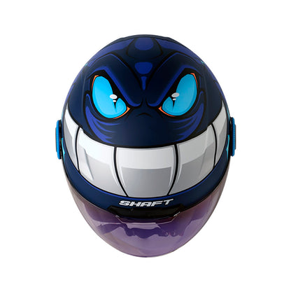CASCO SHAFT SH-212 SPECTRE MATE AZUL AZUL VISOR IRIDIUM AZUL