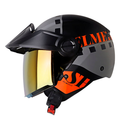 CASCO SHAFT SH-212 DITTO MATE NEGRO NARANJA NEON IRIDIUM