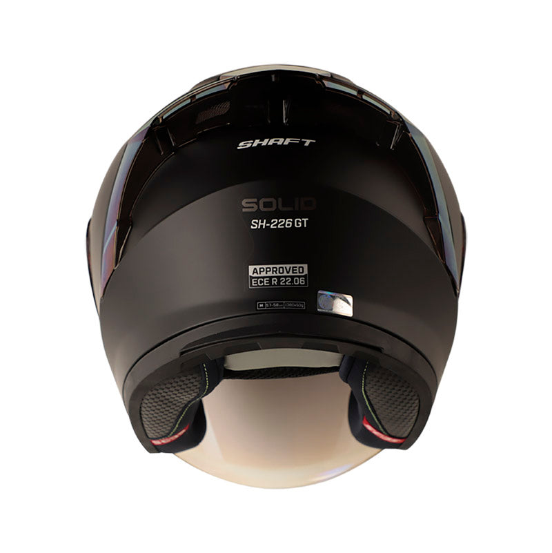 CASCO SHAFT SH-226GT SOLID MATE NEGRO NEGRO7 VISOR IRIDIUM