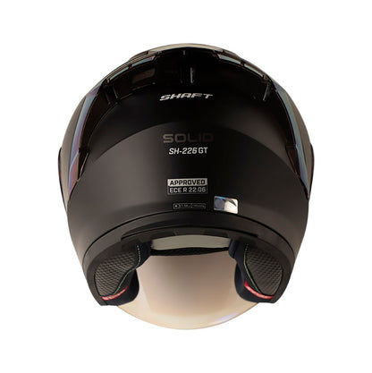 CASCO SHAFT SH-226GT SOLID MATE NEGRO NEGRO7 VISOR IRIDIUM