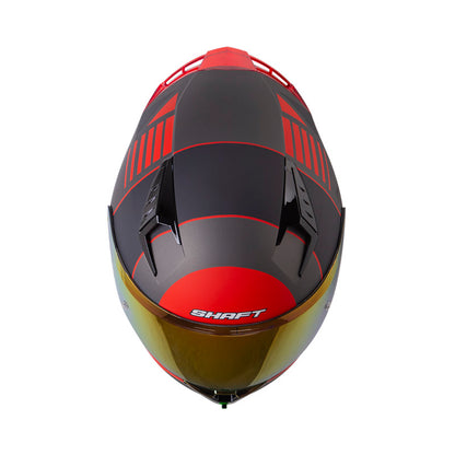 CASCO SHAFT SH-526SP EVO STRAFTER MATE GRIS OSCURO ROJO