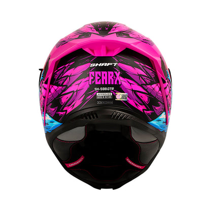 CASCO SHAFT SH-598GTR FEARX FUCSIA VISOR IRIDIUM