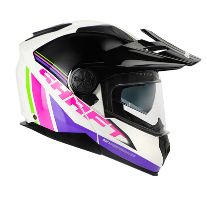 CASCO SHAFT SH-3700DV MOTORSPORTS BLANCO MORADO NEON