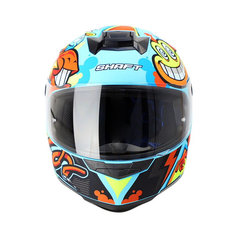 CASCO SHAFT SH-502 GANG MATE AZUL AMARILLO NEON