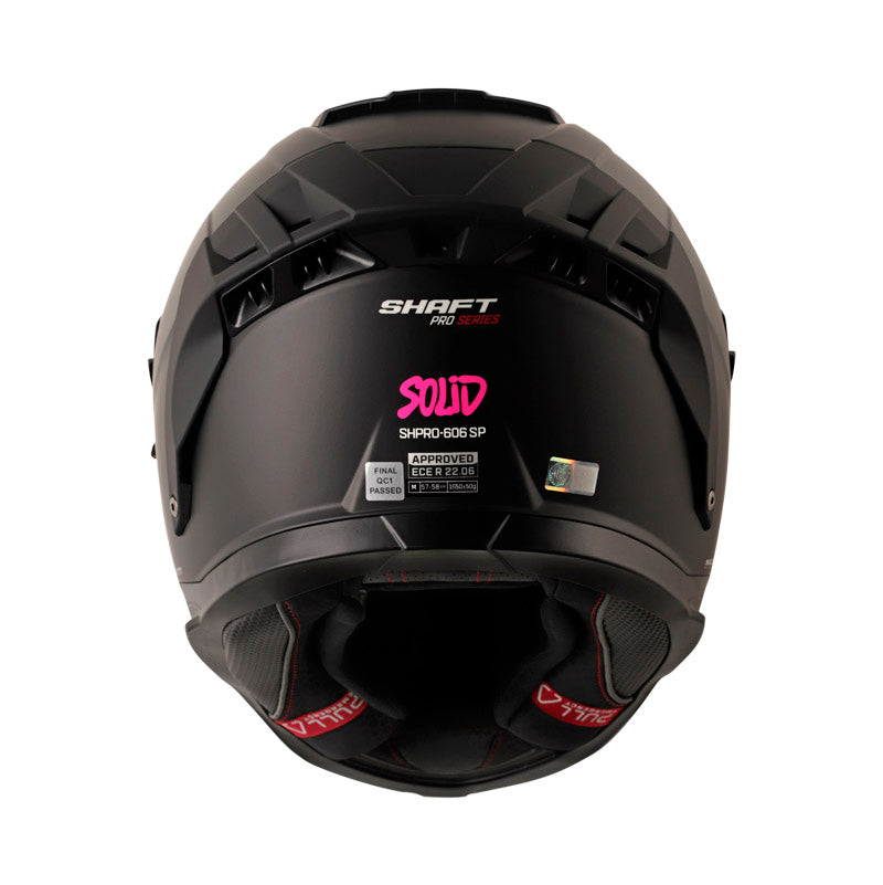 CASCO SHAFT SH-606SP PRO SOLID MATE NEGRO FUCSIA VISOR REVO
