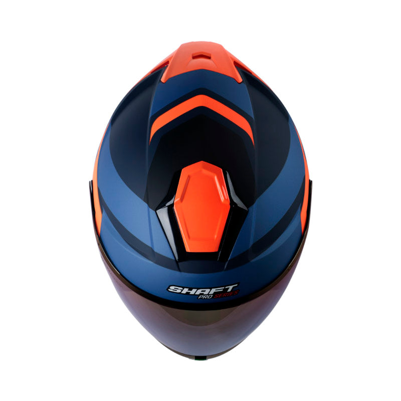 CASCO SHAFT SH-240DV PRO MAISON MATE AZUL OSCURO NARANJA