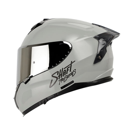 CASCO SHAFT SH-610DV PRO SOLID GRIS NEGRO VISOR PLATA