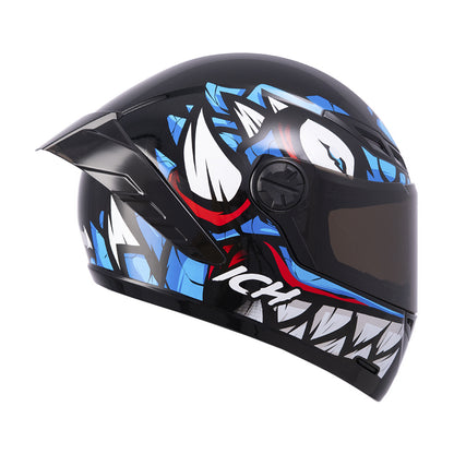 CASCO ICH-501SP DEMENTOR NEGRO AZUL VISOR HUMO