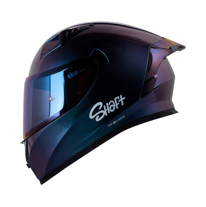 CASCO SHAFT SH-526SP EVO SOLID CAMALEON PLATA VISOR IRIDIUM