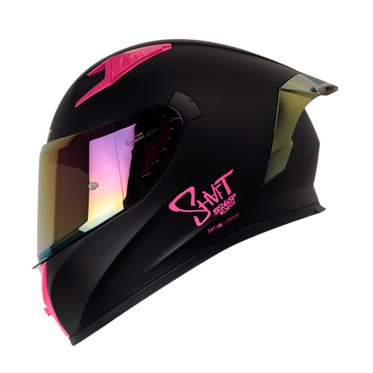 CASCO SHAFT SH-526SP SOLID MATE NEGRO FUCSIA VISOR FUCSIA