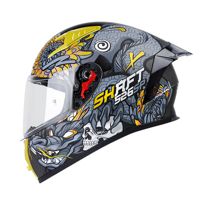 CASCO SHAFT SH-526SP DRAKON MATE NEGRO DORADO SM – American Motos
