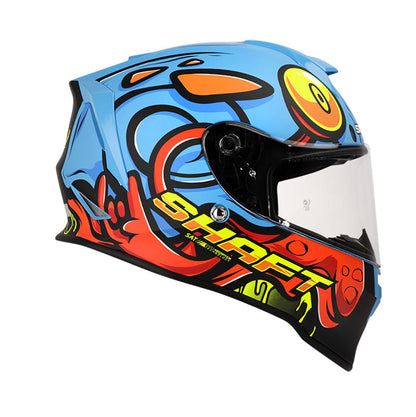 CASCO SHAFT SH-551 SGARY MATE NARANJA NEON AZUL