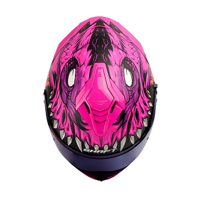 CASCO SHAFT SH-598GTR FEARX FUCSIA VISOR IRIDIUM