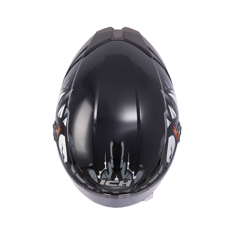 CASCO ICH-501SP DEMENTOR NEGRO GRIS OSCURO