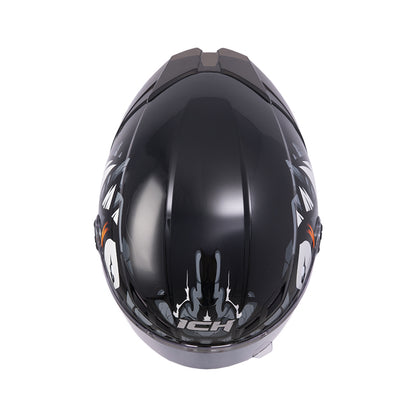 CASCO ICH-501SP DEMENTOR NEGRO GRIS OSCURO