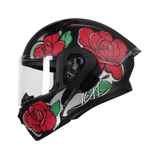 CASCO ICH ICH-3120DV FLOWRISH MATE NEGRO ROJO
