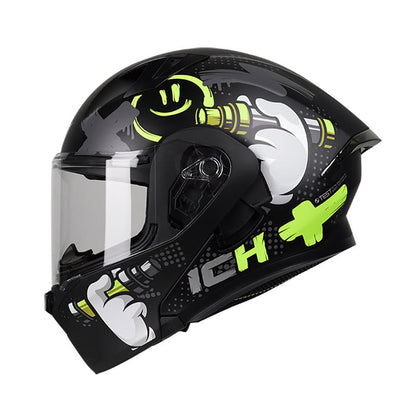CASCO ICH ICH-3120DV TAGGER MATE NEGRO AMARILLO NEON