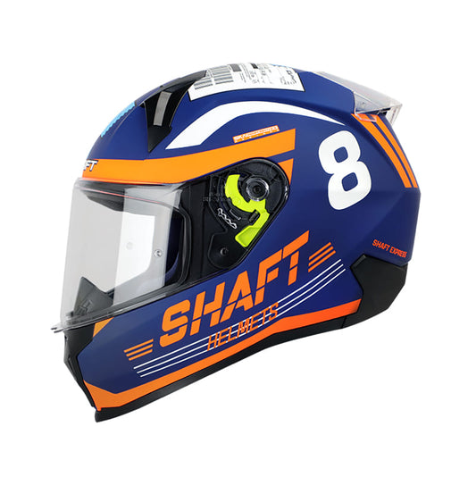 CASCO SHAFT SH-560 POSTAL MATE AZUL NARANJA NEON