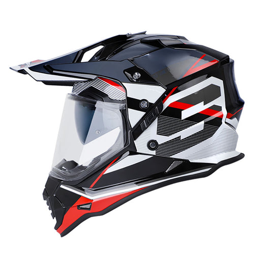CASCO SHAFT SH-MX370DV PRO FELO NEGRO ROJO