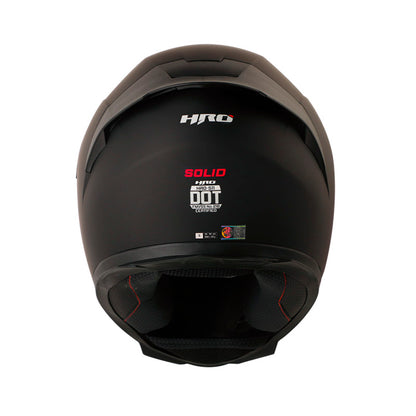 CASCO HRO HRO-511 SOLID MATE NEGRO ROJO VISOR IRIDIUM ROJO