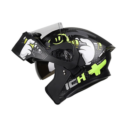 CASCO ICH ICH-3120DV TAGGER MATE NEGRO AMARILLO NEON