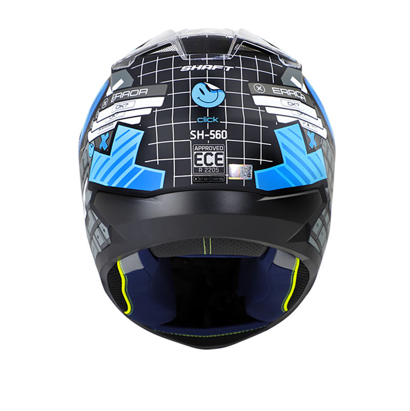CASCO SHAFT SH-560 CLICK MATE NEGRO AZUL
