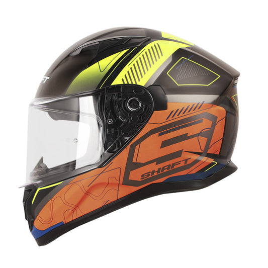 CASCO SHAFT SH-522 HOPPER MATE NEGRO NARANJA NEON