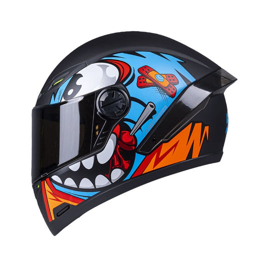 CASCO ICH ICH-501SP DOOD MATE NEGRO AZUL VISOR HUMO