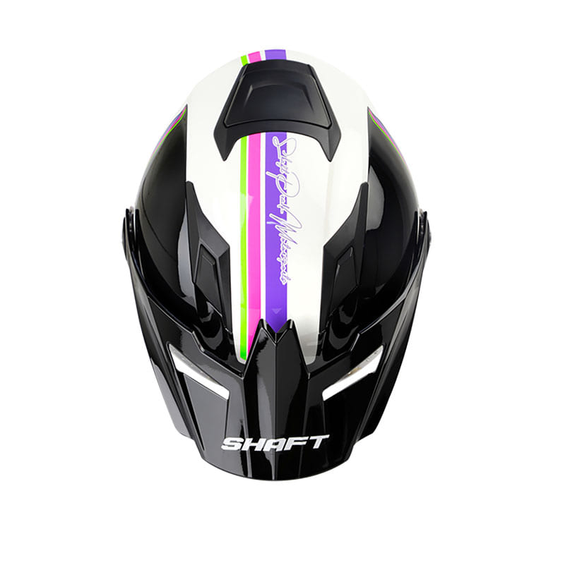 CASCO SHAFT SH-3700DV MOTORSPORTS BLANCO MORADO NEON