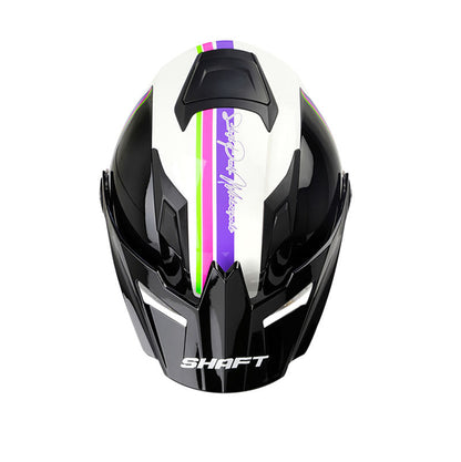CASCO SHAFT SH-3700DV MOTORSPORTS BLANCO MORADO NEON