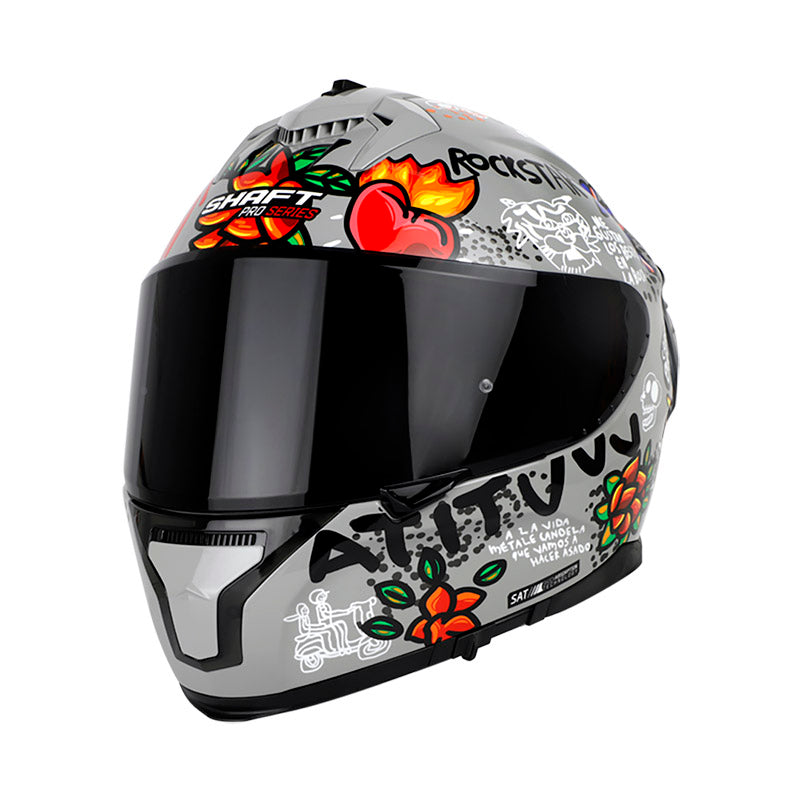 CASCO SHAFT SH-610DV PRO CANDELA GRIS NEGRO VISOR HUMO
