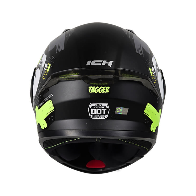 CASCO ICH ICH-3120DV TAGGER MATE NEGRO AMARILLO NEON