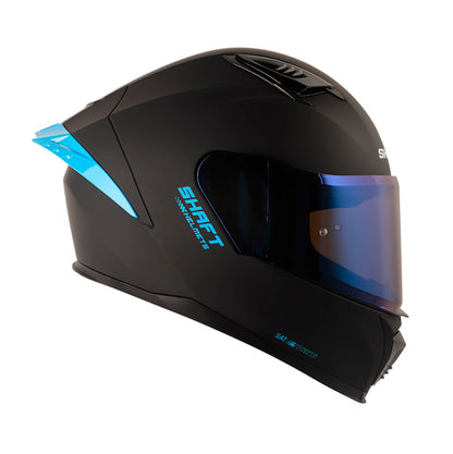 CASCO SHAFT SH-590SR SOLID MATE NEGRO AZUL IRIDIUM AZUL