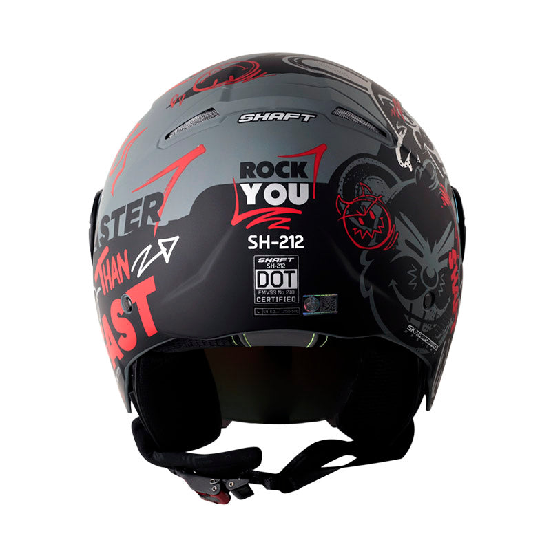 CASCO SHAFT SH 212 ROCK YOU MATE GRIS OSCURO PLATA IRIDIUM American casco-shaft-sh-212-rock-you-mate-gris-oscuro-plata-iridium-american