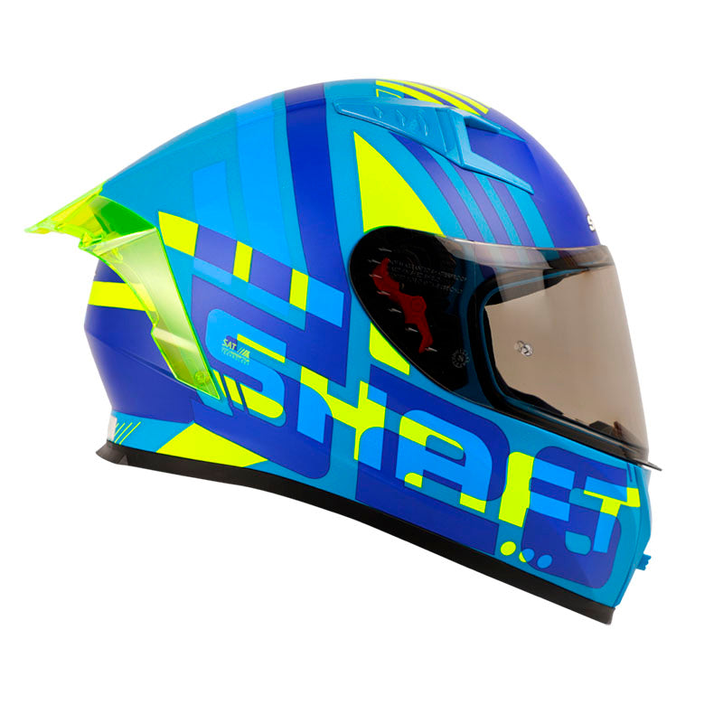 CASCO SHAFT SH-526SP VYPER MATE AZUL AMARILLO NEON HUMO