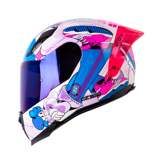 CASCO SHAFT SH-562R FAST FOOT BLANCO MORADO CLARO IRIDIUM