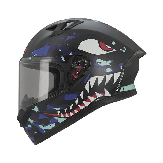 CASCO ICH ICH-503SP SHARK TACK MATE NEGRO AZUL