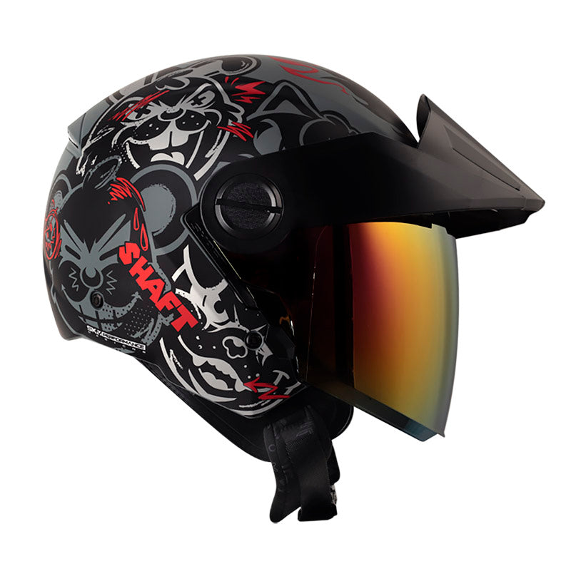 CASCO SHAFT SH 212 ROCK YOU MATE GRIS OSCURO PLATA IRIDIUM American casco-shaft-sh-212-rock-you-mate-gris-oscuro-plata-iridium-american
