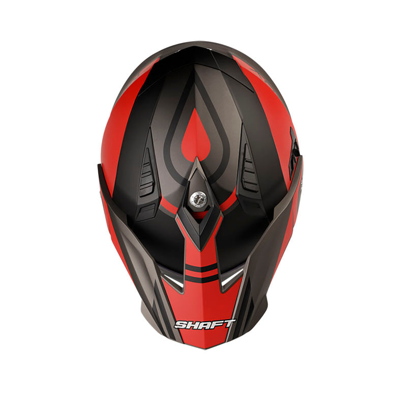 CASCO SHAFT SH-MX380DV FURIOUS MATE NEGRO ROJO