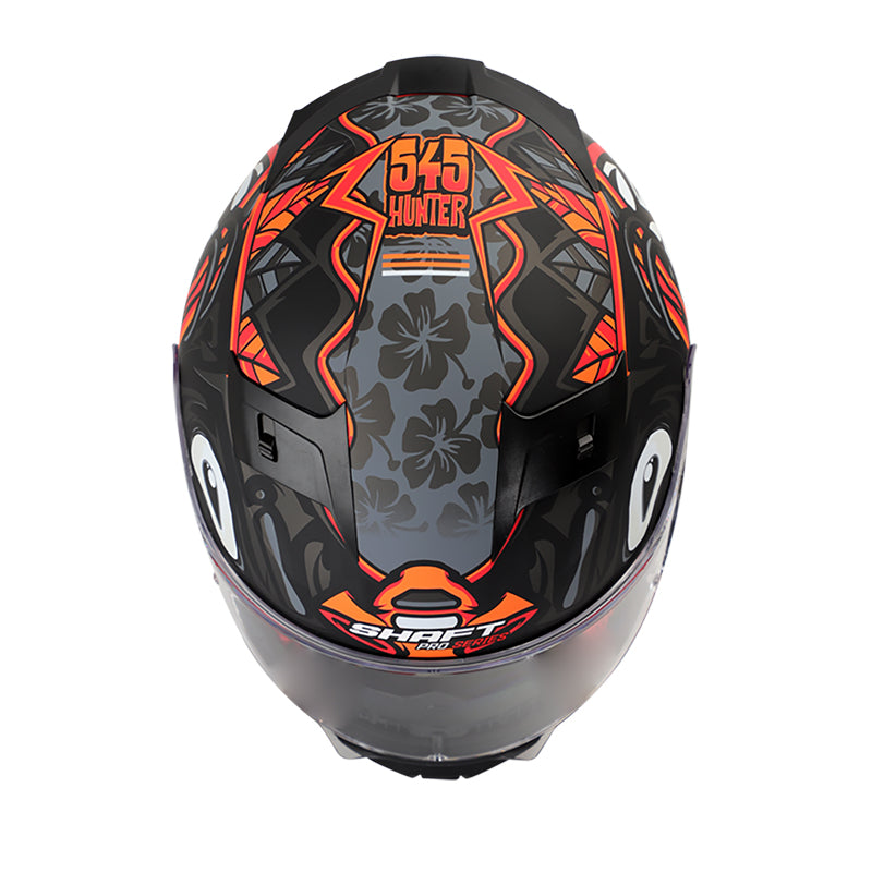 CASCO SHAFT SH-545PRO OAUH MATE GRIS NARANJA NEON